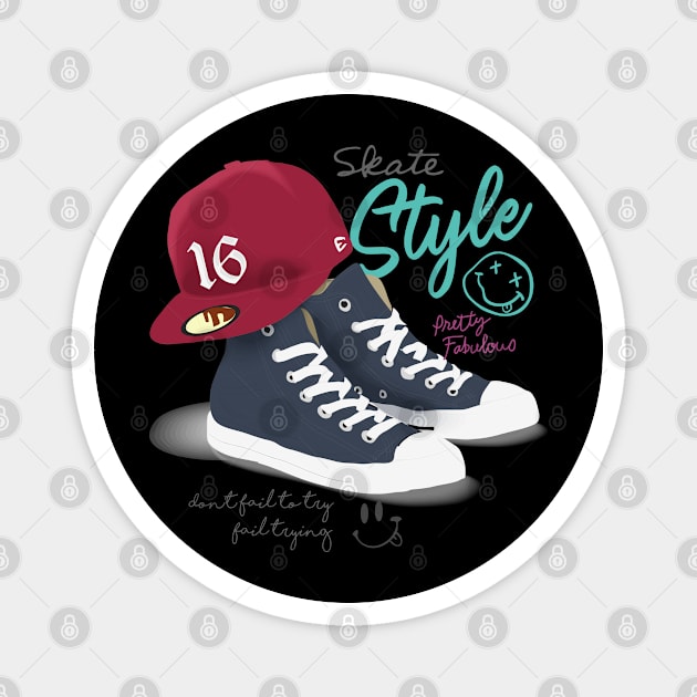 Skate Style Sneaker Magnet by Mako Design 